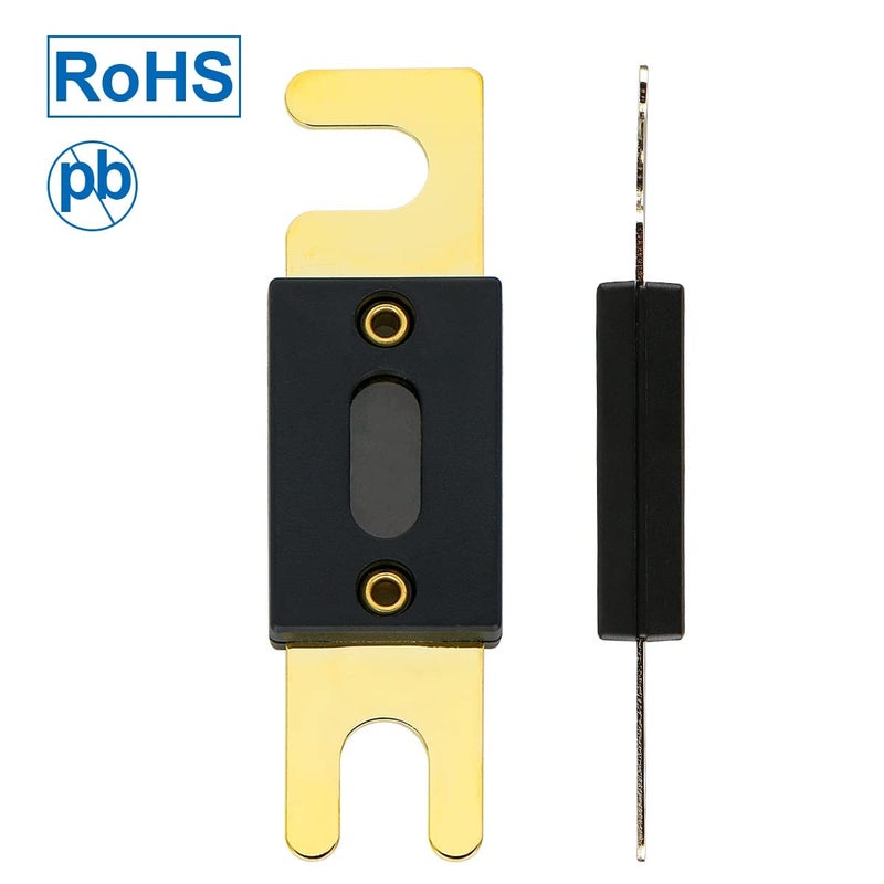 Baomain 1-Pack 200A ANL Fuse Holder Kit with Fuse - Gold-Plated Terminals, for Car Audio, Amplifiers, 12V/24V DC Systems, Compatible with 0/2/4 AWG Wires - Image 4